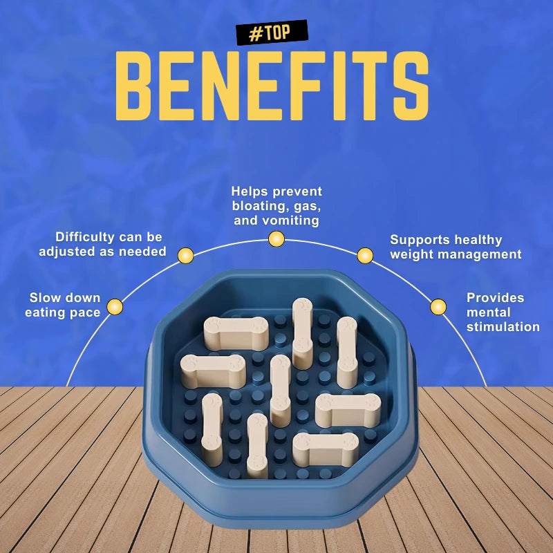 Top Benefits of using a adjustable difficulty slow feeder dog bowl