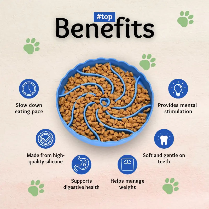 Top benefits of using a silicone slow feeder dog bowl